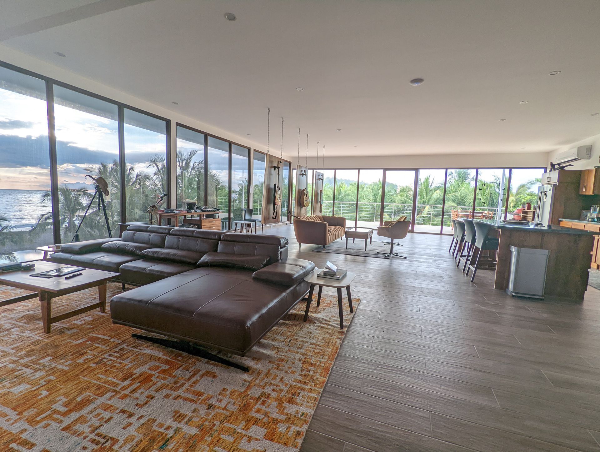 Owner's Penthouse living area at Hotel Jaco